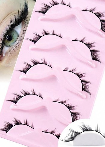 Pastel Pembe Takma Kirpik - Görsel 3