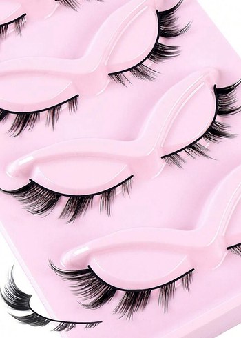 Pastel Pembe Takma Kirpik - Görsel 6