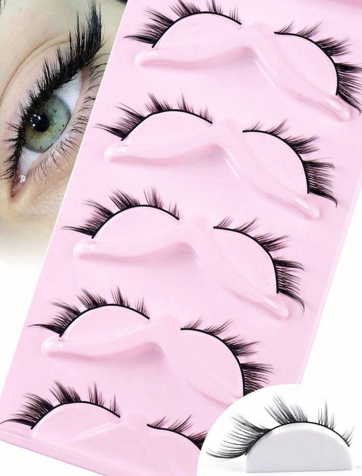 Pastel Pembe Takma Kirpik - Görsel 3