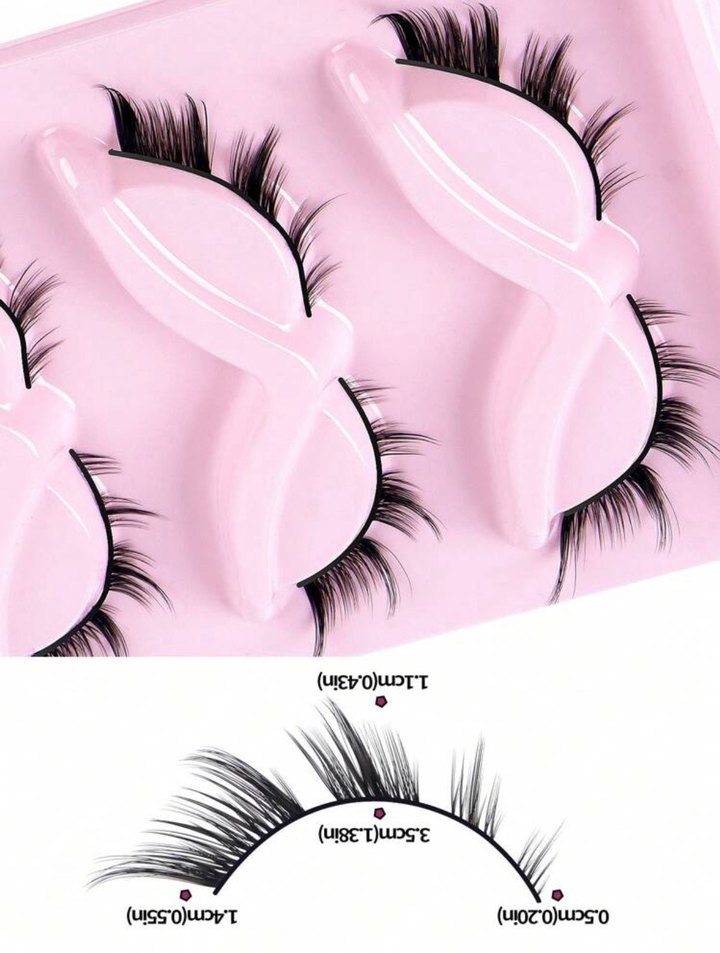 Pastel Pembe Takma Kirpik - Görsel 5