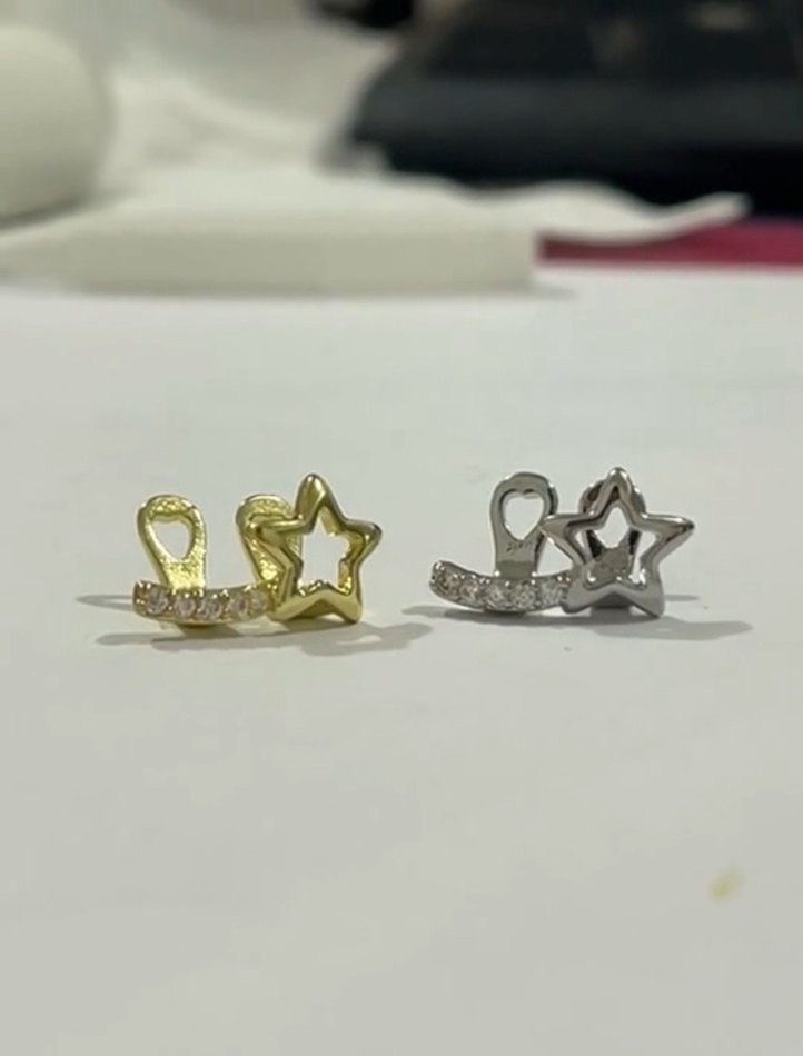 Parlak Altın Yıldız Grillz Diş Aksesuarı - Görsel 5