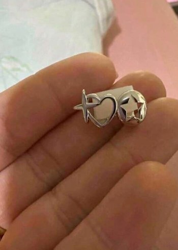 Altın Renkli Tokalı Kadın Piercing - Görsel 4