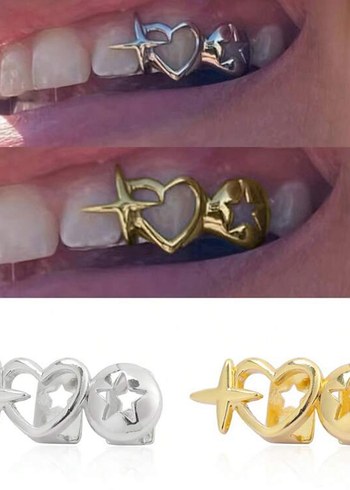 Altın Renkli Tokalı Kadın Piercing - Görsel 3