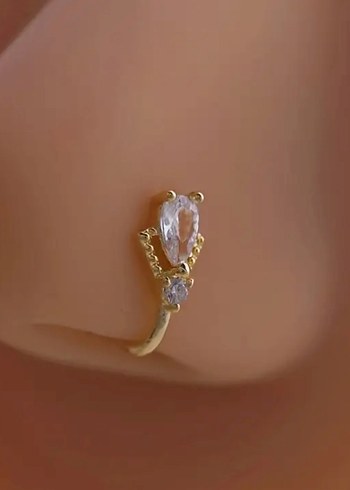 İnce İşlemeli Altın Boncuklu Hızma Piercing - Görsel 6