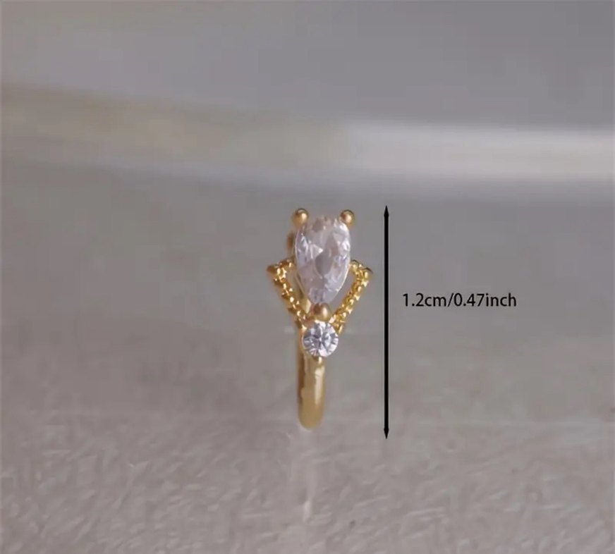 İnce İşlemeli Altın Boncuklu Hızma Piercing - Görsel 5