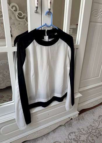 Kadın Siyah Beyaz Bluz - Görsel 3