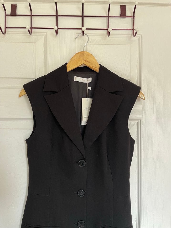 Mango Düğmeli Jile Tarzı Elbise - Görsel 2