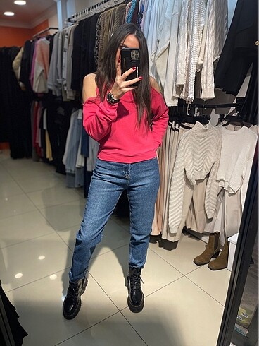 Zara Fuşya Sweatshirt