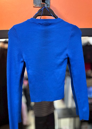 Mavi Kadın İnce Triko Mini Kazak - Görsel 4