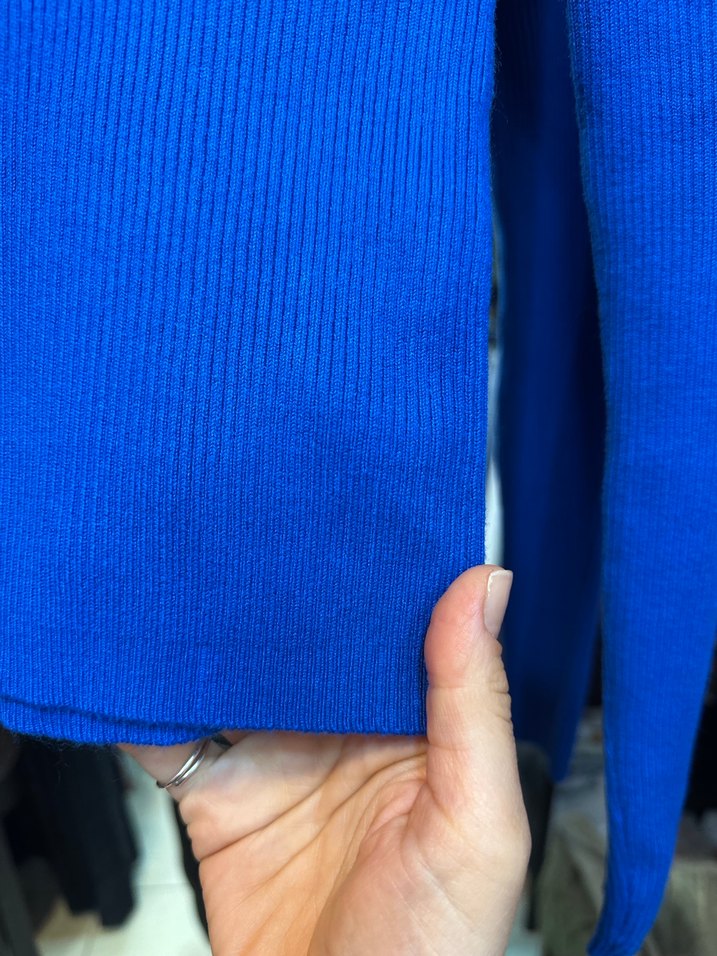 Mavi Kadın İnce Triko Mini Kazak - Görsel 3