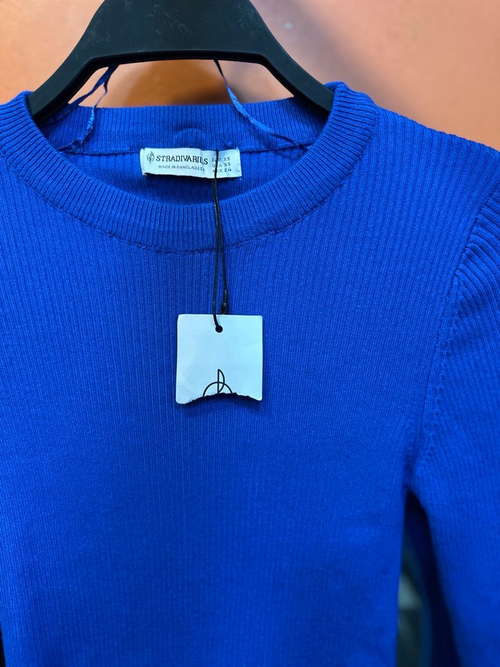 Mavi Kadın İnce Triko Mini Kazak - Görsel 2