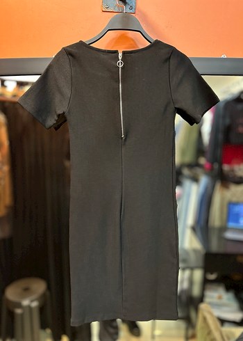 Siyah Midi Kadın Günlük Elbise - Görsel 5