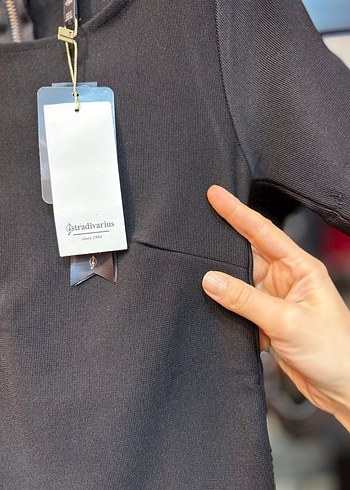 Siyah Midi Kadın Günlük Elbise - Görsel 3