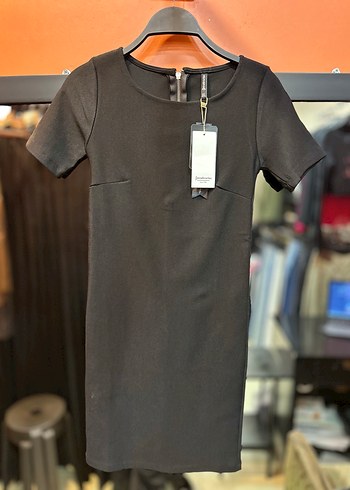 Siyah Midi Kadın Günlük Elbise - Görsel 6