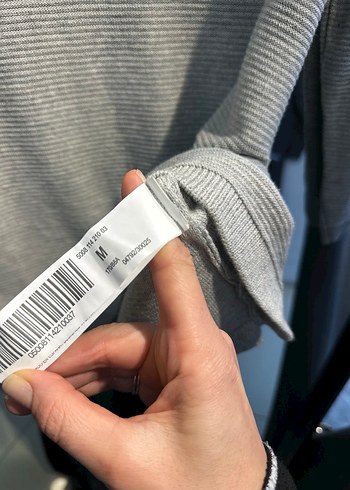 Gri Kadın Bisiklet Yaka Salaş Kazak - Görsel 8