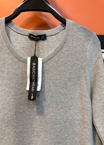 Gri Kadın Bisiklet Yaka Salaş Kazak - Görsel 3