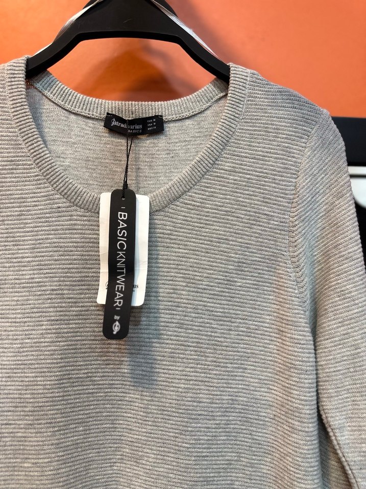 Gri Kadın Bisiklet Yaka Salaş Kazak - Görsel 3