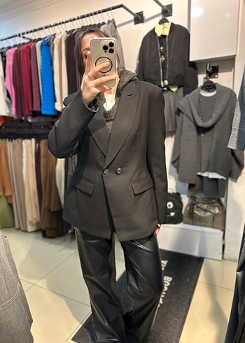 Siyah Kadın Blazer Ceket - Görsel 5