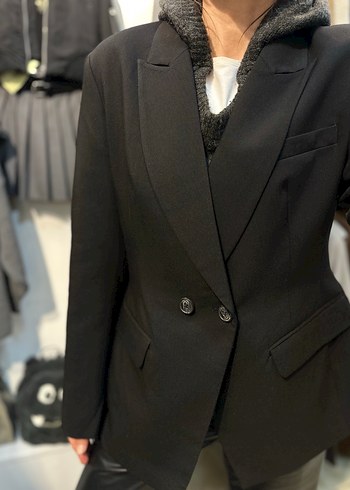 Siyah Kadın Blazer Ceket - Görsel 2