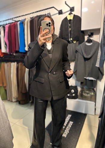 Siyah Kadın Blazer Ceket - Görsel 4