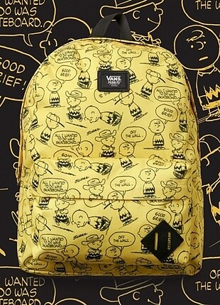  VANS OFF THE WALL PEANUTS OLD SKOOL SNOOPY BACKPACK IN YELLOW 