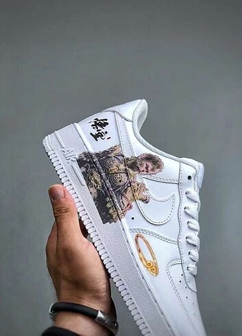 universal Beden beyaz Renk NIKE AIR FORCE 1 LOW WU KONG SPECIAL EDITION UNISEX SNEAKER