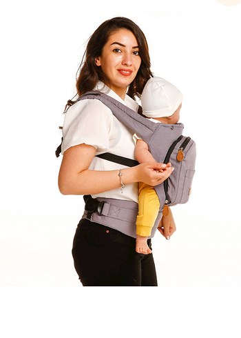 Gri Bebek Taşıyıcı Kanguru - Görsel 5