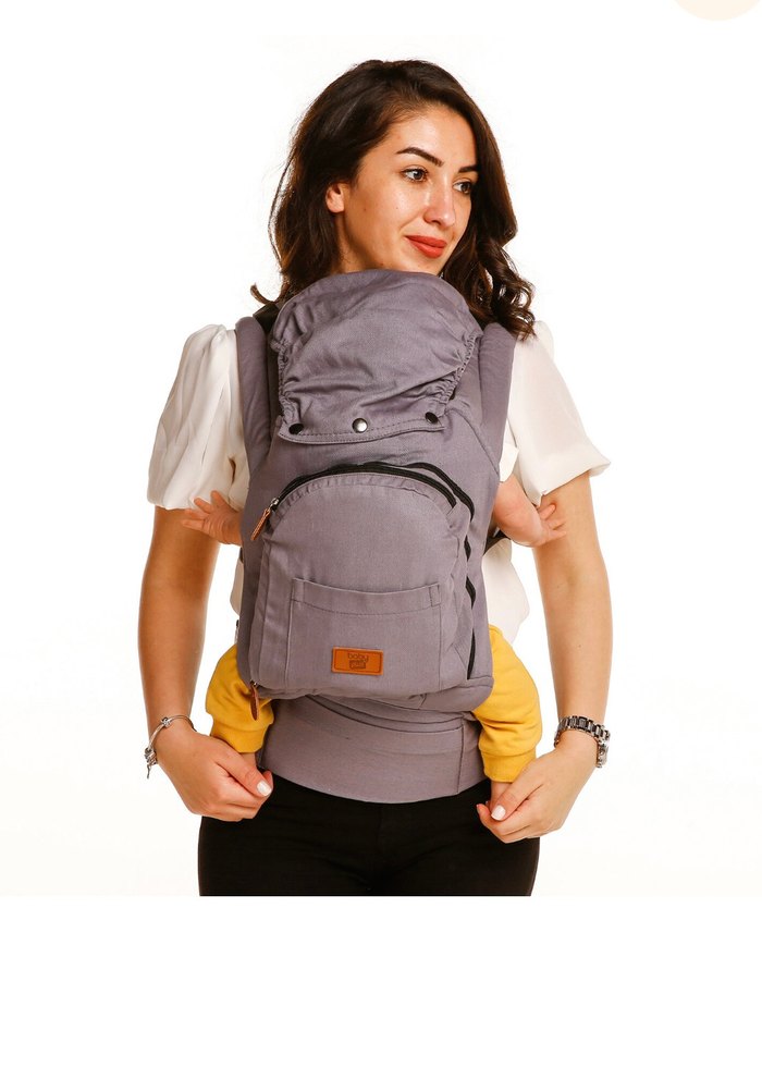 Gri Bebek Taşıyıcı Kanguru - Görsel 2