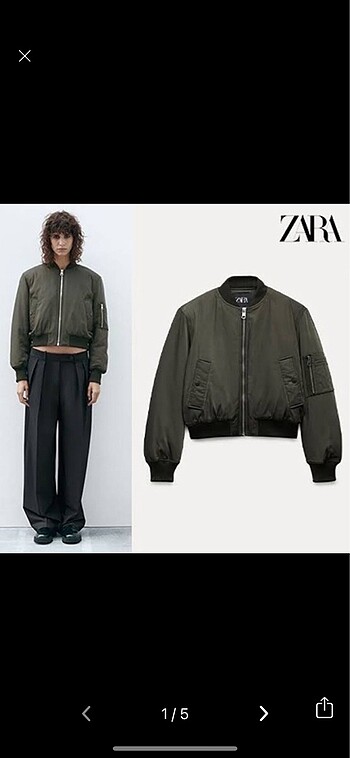 Zara bomber ceket mont