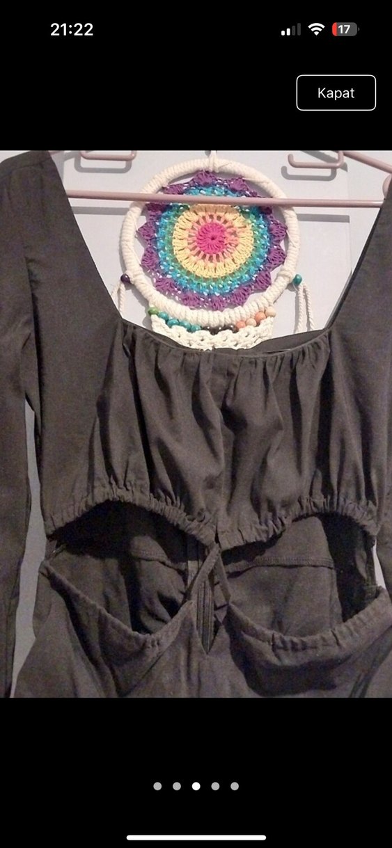 Siyah Mini Straplez Süet Elbise - Görsel 3