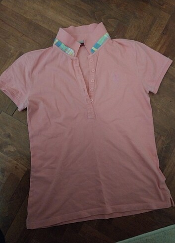 Pembe polo tshirt