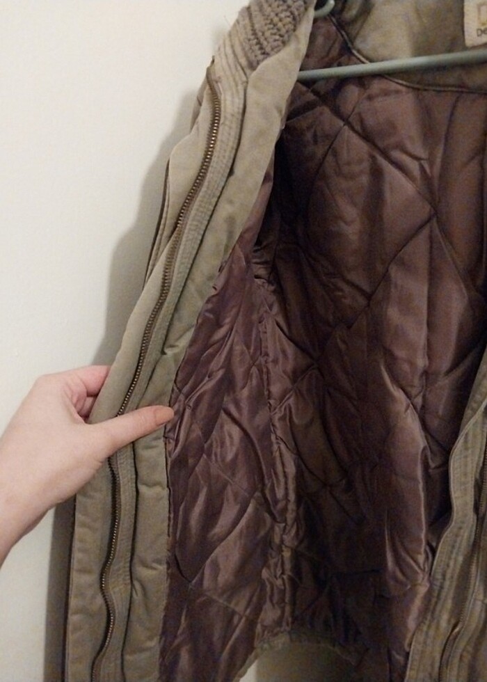 Kalın uzun mont - Görsel 4