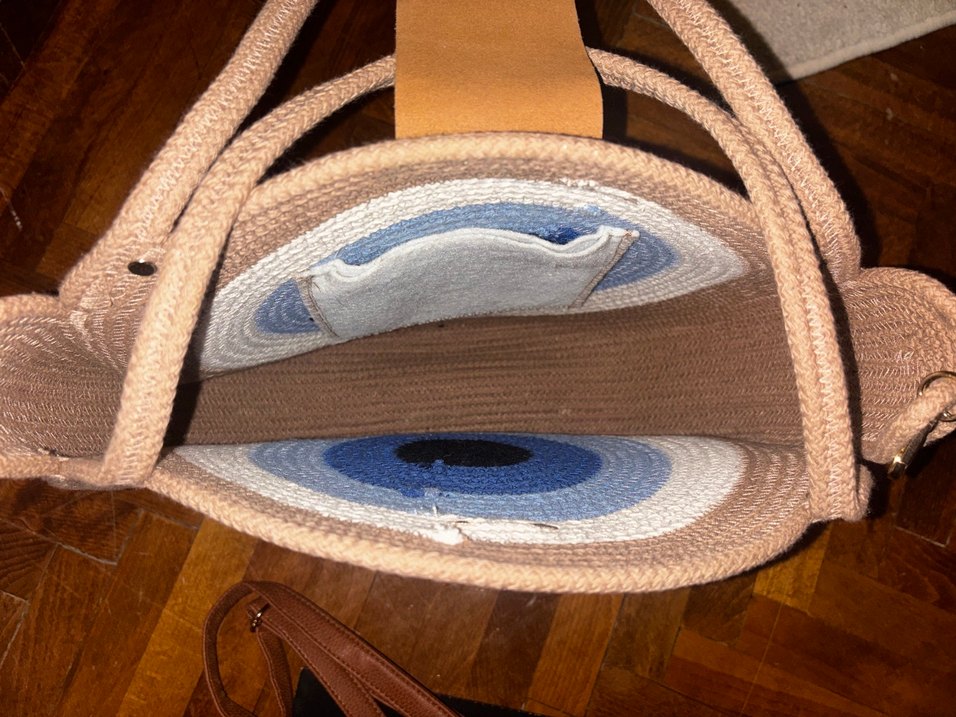 Bohem Örgü el yapımı Kadın Omuz Çantası - Görsel 2