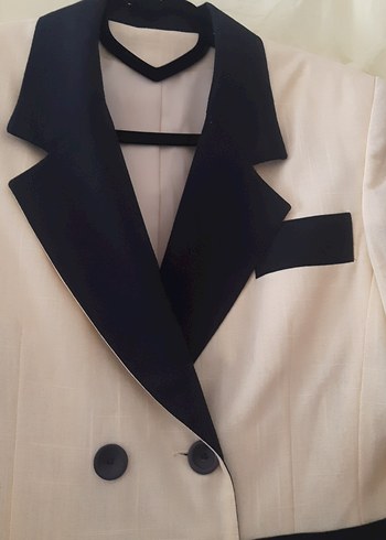 Diğer Düğmeli açık sarı Kadın Blazer Ceket