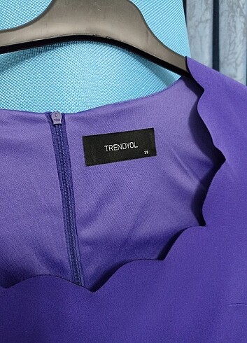 Trendyol & Milla Trendyol mor renk midi elbise