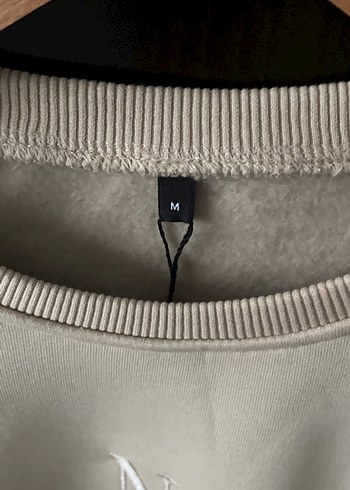 Bej Kadın Bisiklet Yaka Sweatshirt - Görsel 6