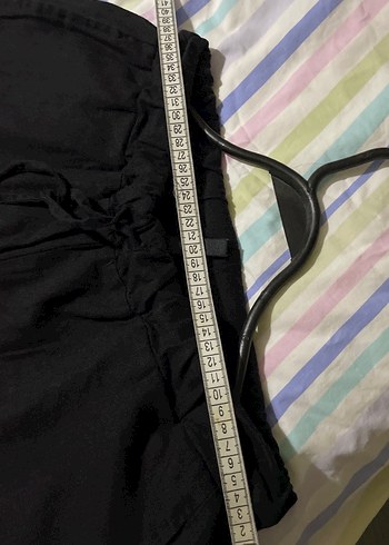 Siyah Salaş Midi Kadın Kumaş Pantolon - Görsel 7