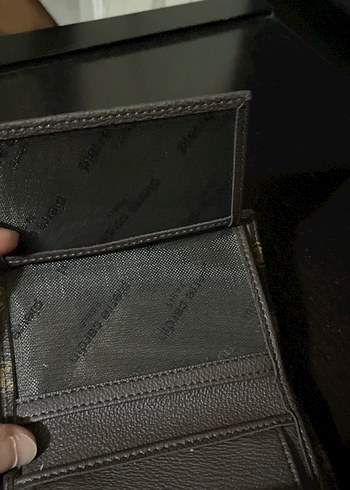 Kahverengi Deri Pierre Cardin Kadın Cüzdanı - Görsel 5