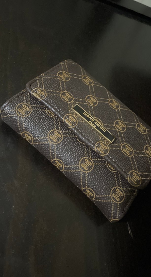 Kahverengi Deri Pierre Cardin Kadın Cüzdanı - Görsel 2