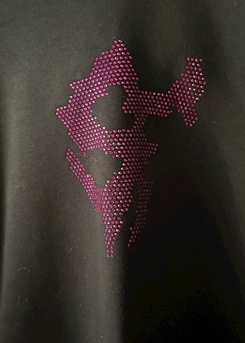 Kadın Mor Pullu Goth Sweatshirt - Görsel 2