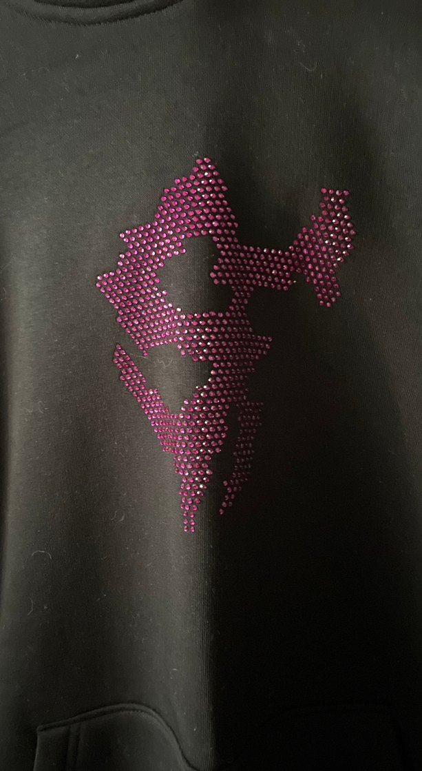 Kadın Mor Pullu Goth Sweatshirt - Görsel 2