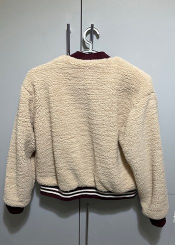 Kahverengi Peluş Kadın Ceket - Görsel 4