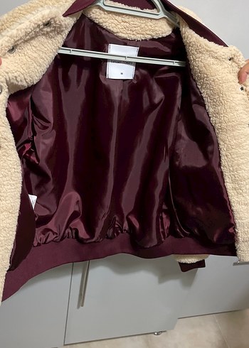 Kahverengi Peluş Kadın Ceket - Görsel 3