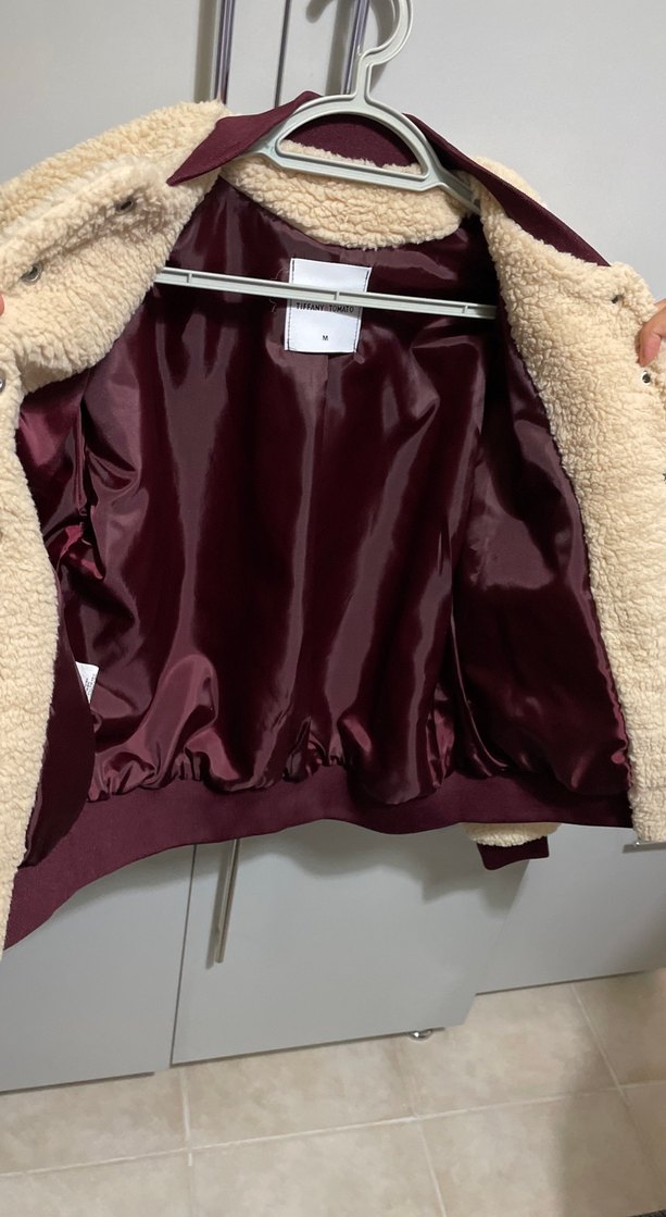 Kahverengi Peluş Kadın Ceket - Görsel 3