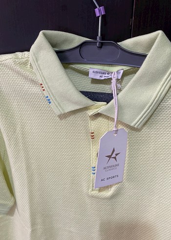 Sarı Pamuklu Erkek Polo Tişört - Görsel 2