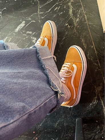 38 Beden turuncu Renk Vans oldschool
