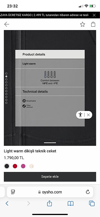 Oysho Oysho dikişli teknik ceket
