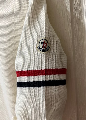 Moncler Beyaz Örgü Triko Kazak