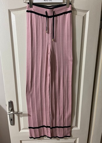 Pembe Örgü Kadın Eşofman Takımı - Görsel 3