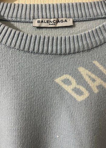 Bebe mavi Örgü Balenciaga Triko Kazak - Görsel 2